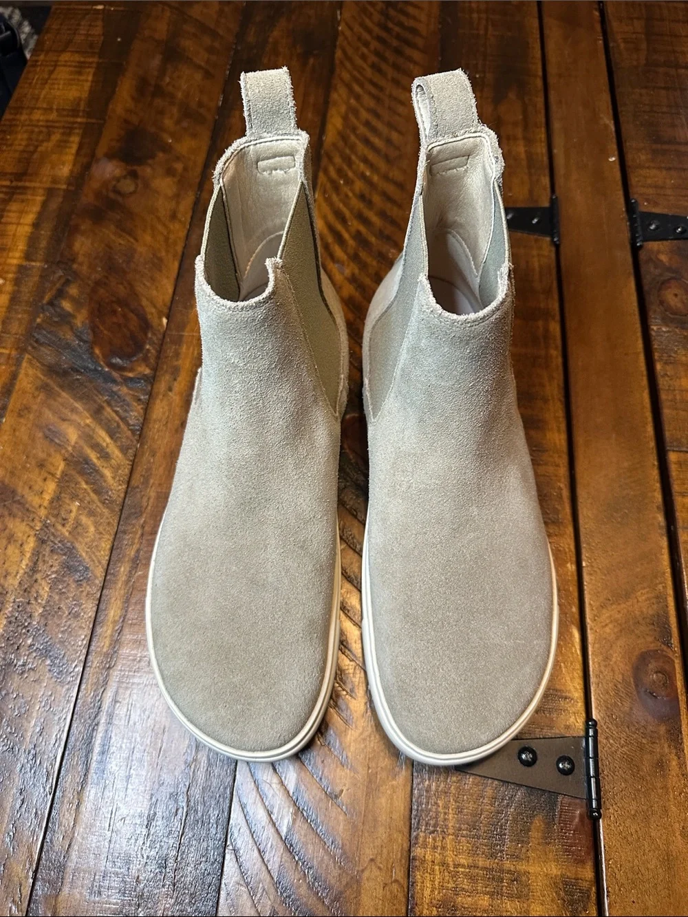 Birkenstock Bend Chelsea Suede Leather Taupe Boots WMS Sz 8 - New Without Box